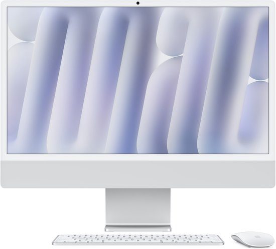 24-inch iMac with Retina 4.5K display: Apple M4 chip with 10‑core CPU and 10‑core GPU, 16GB, 256GB SSD - Silver