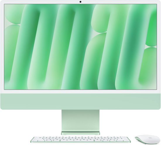 24-inch iMac with Retina 4.5K display: Apple M4 chip with 10‑core CPU and 10‑core GPU, 16GB, 512GB SSD - Green