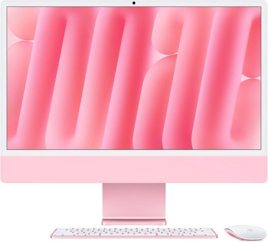 24-inch iMac with Retina 4.5K display: Apple M4 chip with 10‑core CPU and 10‑core GPU, 24GB, 512GB SSD - Pink