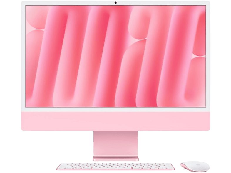 24-inch iMac with Retina 4.5K display: Apple M4 chip with 8‑core CPU and 8‑core GPU, 16GB, 256GB SSD - Pink