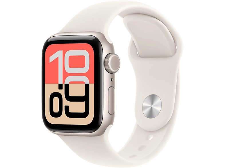 Apple Watch SE 3 GPS + Cellular 40mm Starlight Aluminium Case with Starlight Sport Band - M/L