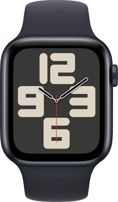 Apple Watch SE GPS 44mm Midnight Aluminium Case with Midnight Sport Band - M/L