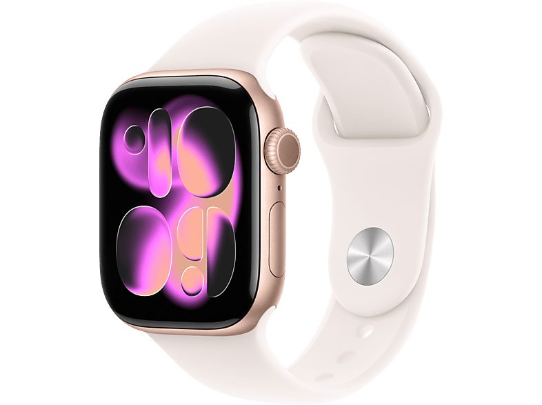 Apple Watch Series 11 GPS 42mm Rose Gold Aluminium Case with Light Blush Sport Band - M/L